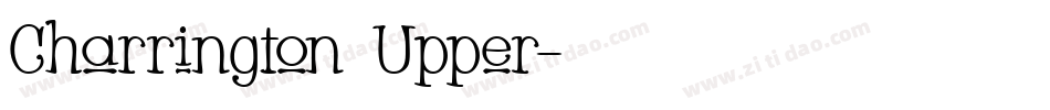 Charrington Upper字体转换